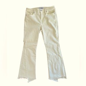 Etica | Micki Crop Flared Jeans with Frayed Hem